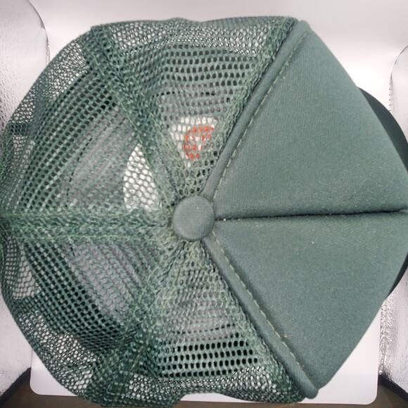 Vintage Otto Trucker Hat Snapback Mesh Foam Front Green Gold “Bear’s Suck” Cap - Picture 5 of 7